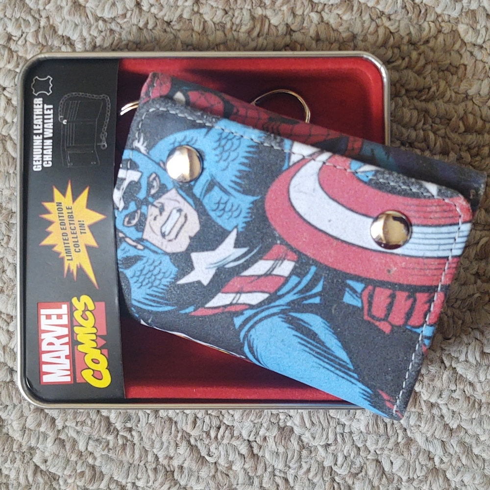 Marvel‎ Captain America Chain Leather Wallet